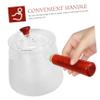 Cabilock Glass Teapot with Wooden Handle and Infuser view 2