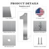 40.6 cm Silver Stainless Steel House Numbers and Letters view 3