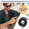 WenBaby Phone Necklace Case for Samsung Galaxy A06 with Strap, Black view 3