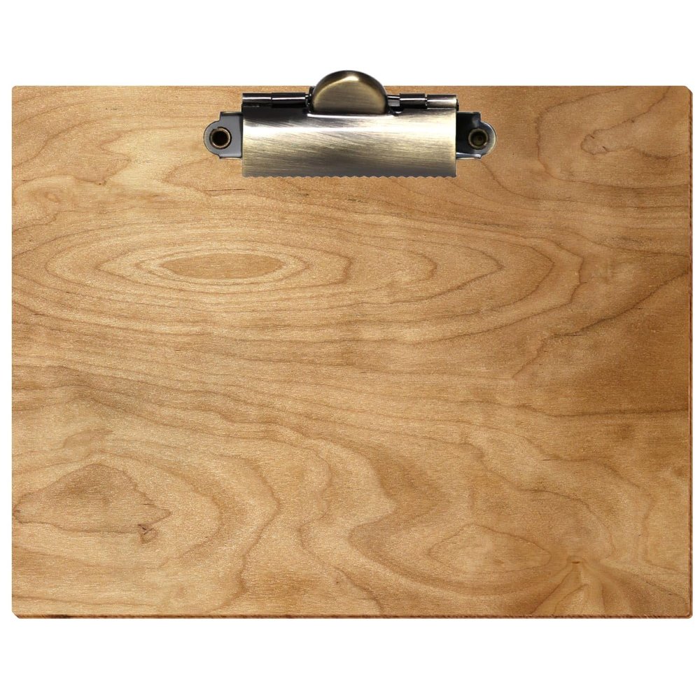 Btic Rustic Birch Wood Clipboard, Standard Shape, A3–A6