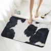 YFSGDLBN Printed Cowhide Diatomaceous Earth Mat, Washable Entryway Rug view 3
