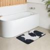 YFSGDLBN Printed Cowhide Diatomaceous Earth Mat, Washable Entryway Rug view 4