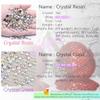 Aqua Blue Flat-Back Resin Rhinestones, 2–6 mm, 5 Sizes, Non-Hot-Fix view 2