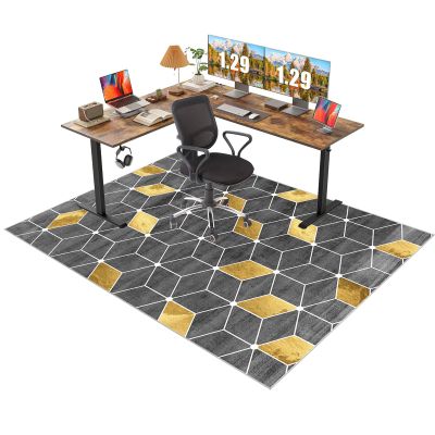 Office and Gaming Chair Mat for Hard Floors and Carpet, 140 x 160 cm