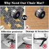 Office and Gaming Chair Mat for Hard Floors and Carpet, 140 x 160 cm view 4