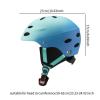 Amagogo Ski Helmet, Adjustable Fit, Lightweight Helmet for Skateboarding, Roller Skating, Cycling, Winter Activities, and Climbing, Blue view 3