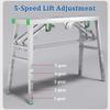 YUIIWKIUFWZ Multifunctional 5-Level Folding Scaffold, Ladder, Stool and Bench, Adjustable, 160 × 40 cm (200 × 40 cm) view 2