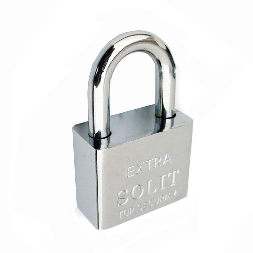 Heavy-Duty Steel Keyed Padlock, Rust- and Theft-Resistant Security Lock, 30/40/70 mm, 4 Keys (70 mm)