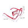 Funny Number 50 Glasses, Red Plastic, for Adults view 2