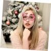 Funny Number 50 Glasses, Red Plastic, for Adults view 4