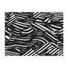 Cozy Flannel Blanket with Black and White Lines, Soft and Warm, Luxurious Texture, Versatile, XL view 1
