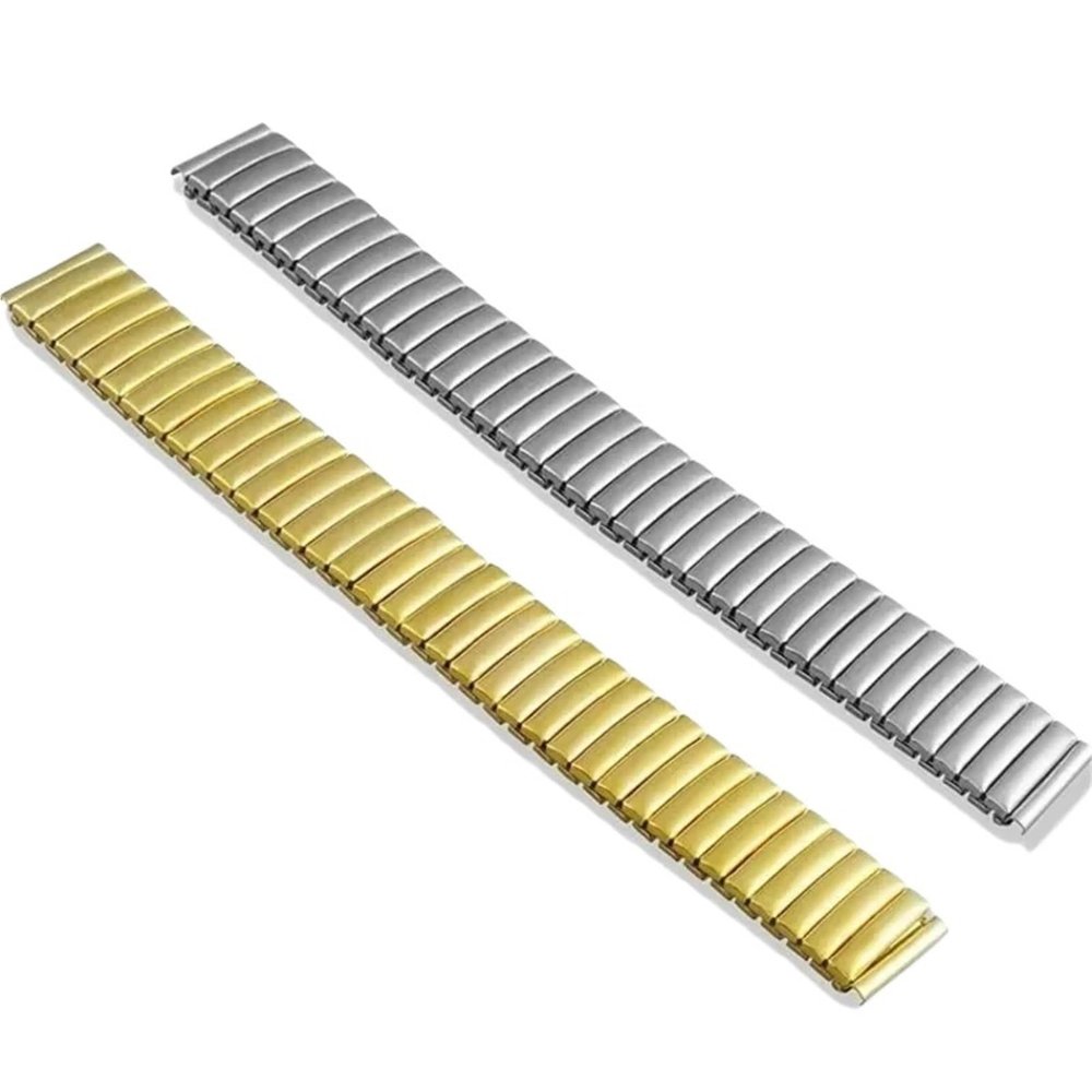 THBGTCNQ 2-Pack Stretch Metal Watch Bands, 18/20 mm