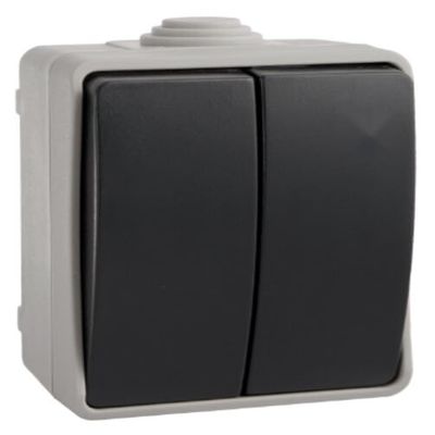 Double Switch, IP54 Waterproof