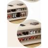 MAVCHANOLIA Entryway Shoe Bench with Storage, 3-Tier Rack and Double Doors view 4