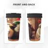 Cute Guinea Pigs Insulated Coffee Mug, Double-Wall Vacuum Stainless Steel Travel Mug with Leakproof Lid and Handle for Hot and Cold Drinks view 3