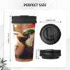 Cute Guinea Pigs Insulated Coffee Mug, Double-Wall Vacuum Stainless Steel Travel Mug with Leakproof Lid and Handle for Hot and Cold Drinks view 4