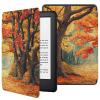 Case for 7" Kindle Paperwhite 2024 (12th Gen) and Kindle Colorsoft Signature Edition, Lightweight PU Leather Protective Cover with Auto Sleep/Wake - Autumn Forest view 1