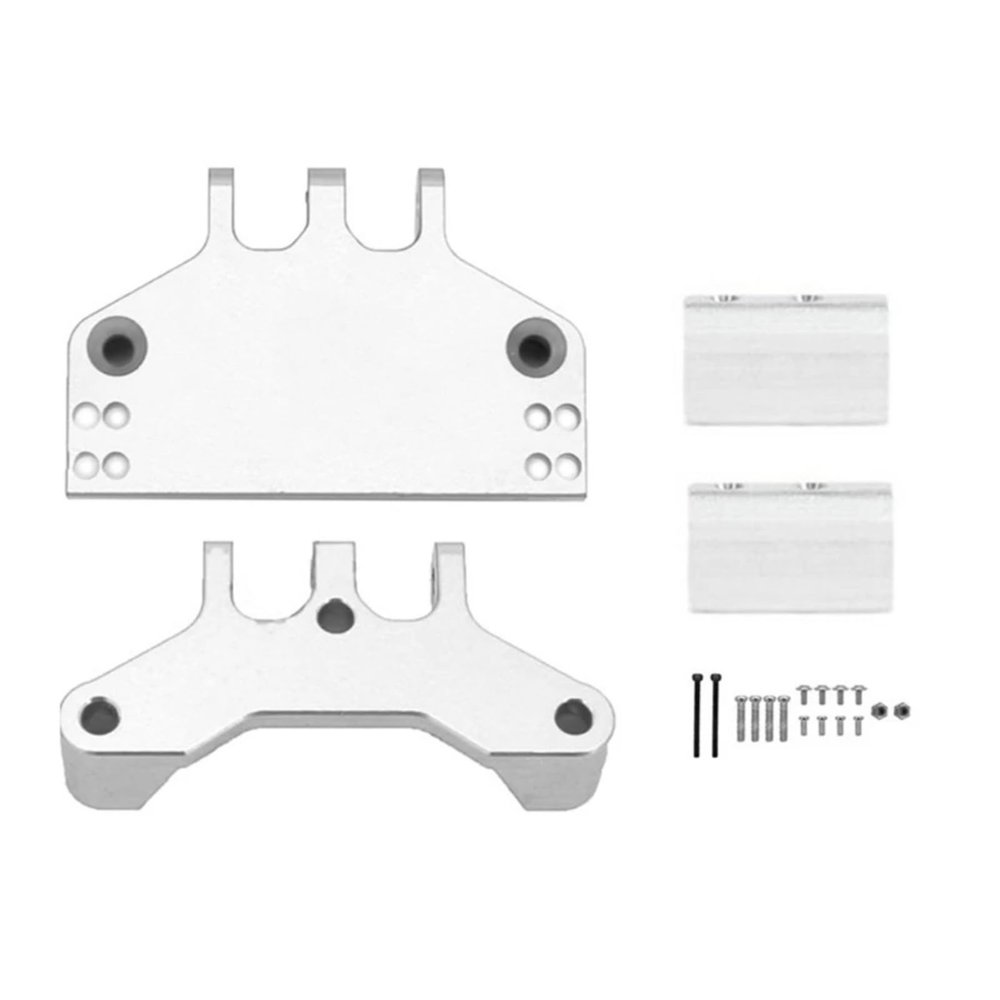 Metal Tie Rod Mount, Seat and Servo Mount for MN128, MN86, MN86S, MN86K, MN86KS and G500 1/12 RC Crawlers (Silver)