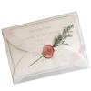 WENYOG Wedding Invitation Envelopes, 10 Transparent Vintage Envelopes, Translucent Blank Paper, 18 x 13 cm view 1