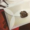 WENYOG Wedding Invitation Envelopes, 10 Transparent Vintage Envelopes, Translucent Blank Paper, 18 x 13 cm view 4