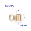 WUSHADEHANS Brass Shaft Sleeve, 1-Piece Porous Bronze Powder-Metallurgy Bushing, 32 × 40 × 35 mm view 2