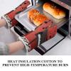 Oven Mitts with Piano Music Notes, Heat-Resistant, Non-Slip, Comfortable Cotton Lining, Kitchen Gloves for Women and Men, for Cooking, Baking and Grilling, Machine-Washable, 1 Pair view 4