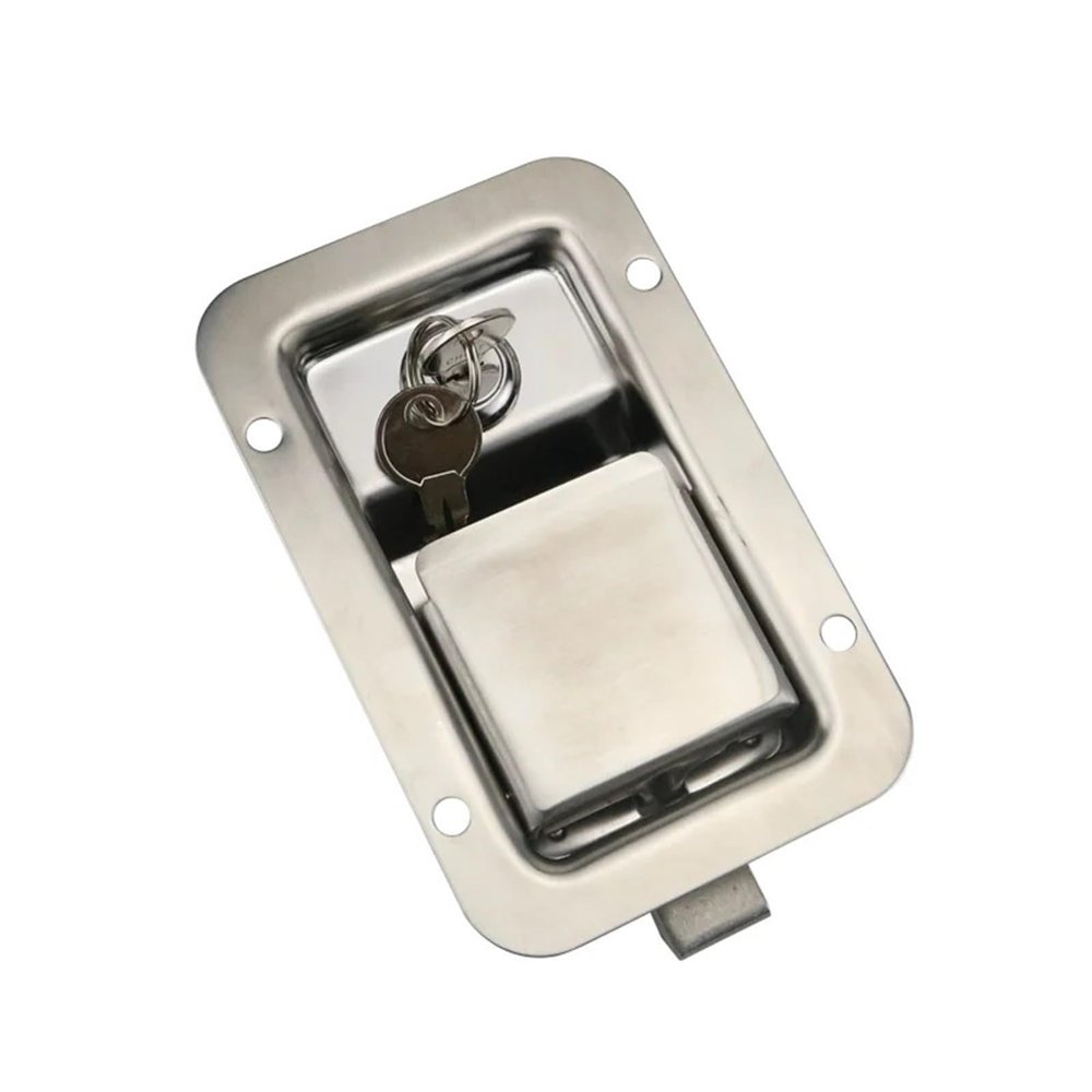 304 Stainless Steel Flat Lock for Distribution Box, Cabinet, RV Door, Electrical Cabinet, Panel or Box, 1 pc