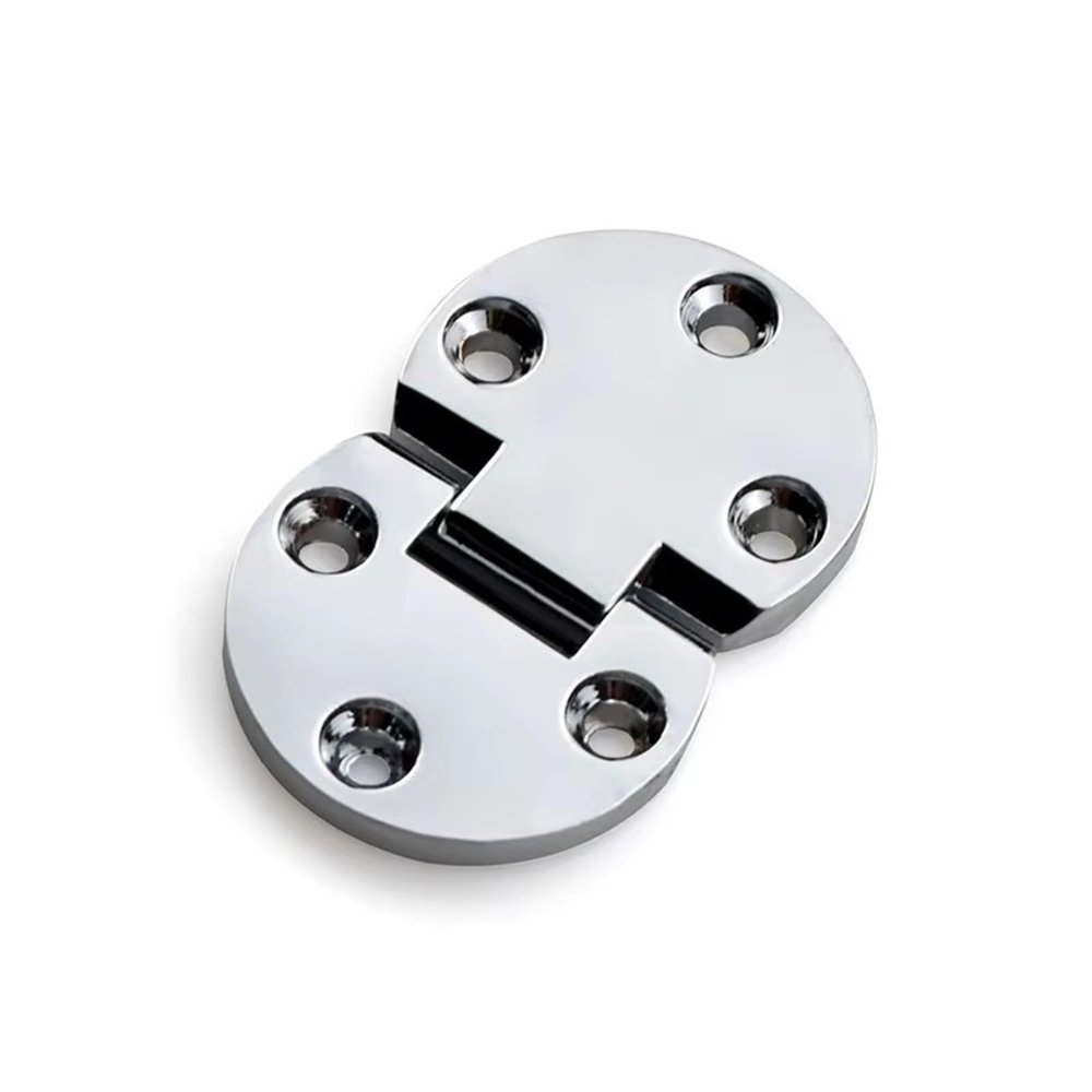 Zinc Alloy Folding Hinge for Folding Tables, Sewing Machines, Countertops and Furniture, Silver, 1 Pc (XK503-2W)