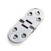 Zinc Alloy Folding Hinge for Folding Tables, Sewing Machines, Countertops and Furniture, Silver, 1 Pc (XK503-2W) view 3