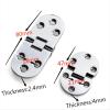 Zinc Alloy Folding Hinge for Folding Tables, Sewing Machines, Countertops and Furniture, Silver, 1 Pc (XK503-2W) view 4