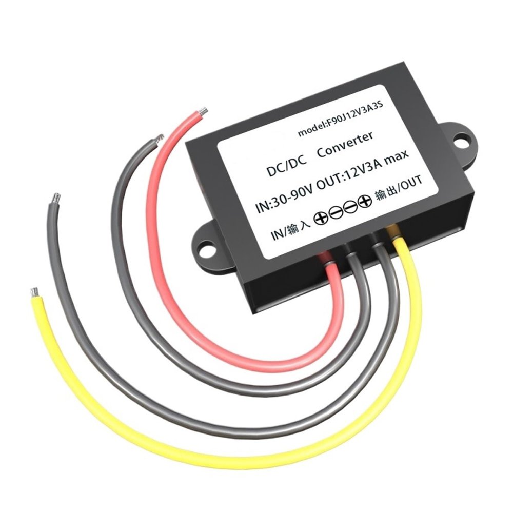 72V/60V/48V to 12V/24V 3A/5A DC-DC Step-Down Converter, 72VDC to 12VDC, 24V 3A 72W Max