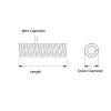 1/2/3/5x 65 Manganese Steel Compression Spring, 2 x 25 x 305 mm, Y-Type Long Spring (1 pc) view 3