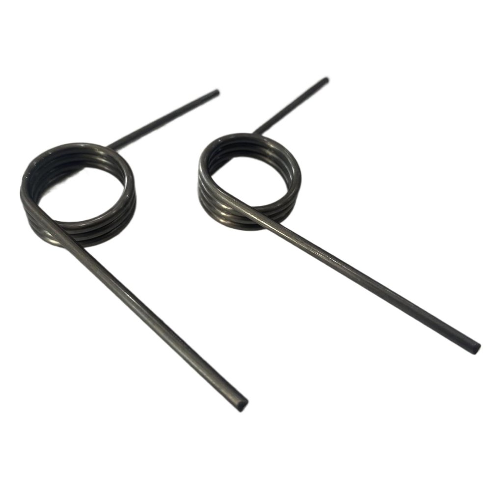 10-Pack V-Shaped Torsion Springs, Spring Steel, 0.5 mm x 4 mm, 5 Coils x 90°