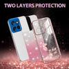 SEAHAI Case for Motorola Edge 60 Neo/Edge 50 Neo/ThinkPhone 25, Pink Floral Gradient TPU Cover view 3