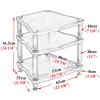Elitix 3-Tier Low-Profile Hi-Fi AV Media Rack, White view 2