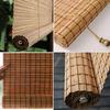 Retro Carbonized Bamboo Roman Blind, 95% Light Blocking, 120 x 145 cm view 3