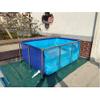 Indoor Aquarium Pond Liner with Steel Frame and Viewing Panel, Canvas, for Koi and Goldfish, Blue/Transparent, 150 x 100 x 71 cm view 3
