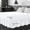 Highdi Elastic Bed Skirt with Ruffles and Floral Print, 180 x 200 cm, Flower World 2 view 3