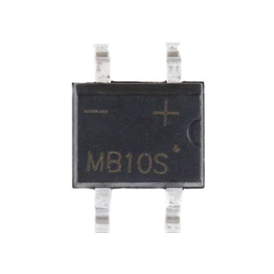 UYUUBNK 50-Piece MB10S SMD-4 Single-Phase Bridge Rectifier, 1 A, 1 kV