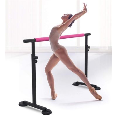 Wall-Mounted Ballet Barre with Adjustable Double Stretch Bars