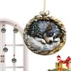 Dog Christmas Ornament, 2D Acrylic Tree Decor view 1
