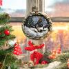Dog Christmas Ornament, 2D Acrylic Tree Decor view 2
