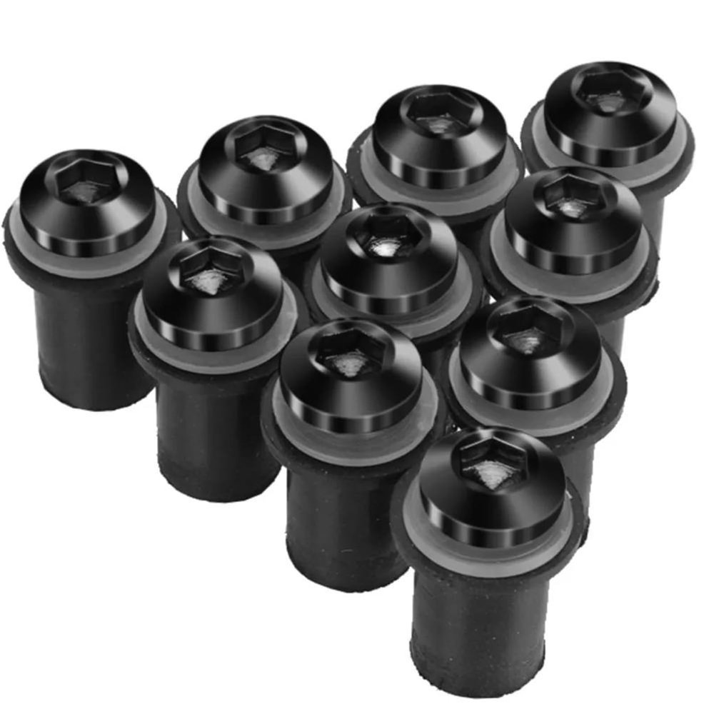 HZBHD Motorcycle Fairing Screw Kit, Windshield Bolts for FJR 1300, TDM 900, Tracer 900, FJ-09, Black