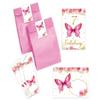 Minkocards 6 Butterfly Invitations for a Girl’s 7th Birthday view 1