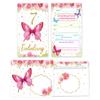 Minkocards 6 Butterfly Invitations for a Girl’s 7th Birthday view 2