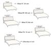 Hearda Velvet Headboard Cover, Beige, 190 cm view 4