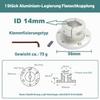 MiJunHD Aluminum Alloy Flange Coupling with Keyway, 14 mm Inner Diameter, for Motor and Guide Shafts, DIY Model Parts (1 Piece) view 2