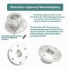 MiJunHD Aluminum Alloy Flange Coupling with Keyway, 14 mm Inner Diameter, for Motor and Guide Shafts, DIY Model Parts (1 Piece) view 3