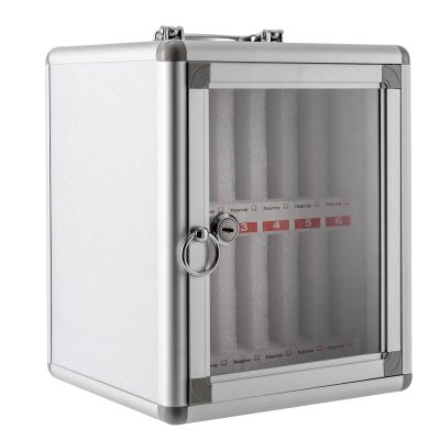 vnrutkou 12-Compartment Acrylic Phone Locker with Locks