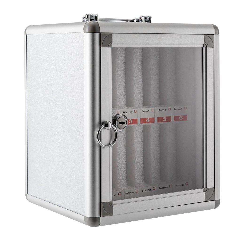 vnrutkou 12-Compartment Acrylic Phone Locker with Locks